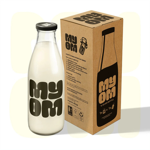 Myom barista glass oat - glass, milk