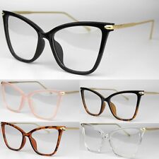 Large Clear Lens Cat Eye