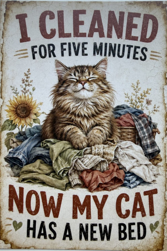 Cat attitude postcard - attitude,