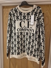 CP Company Jacquard Wool Knit. Size 50 Large. New with Tags