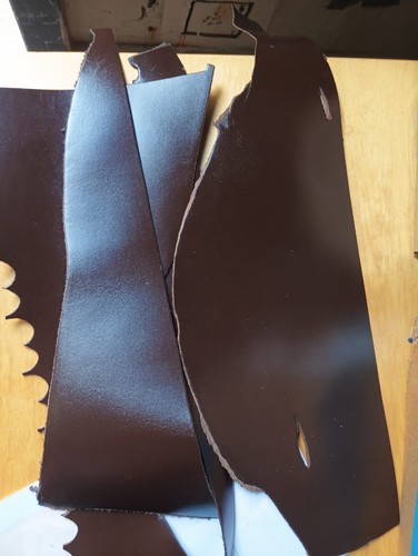 Leather offcuts scrap - scrap, pieces