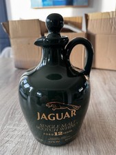 Jaguar 12 Year Old Single Malt Scotch Whisky Ceramic decanter Rare collectible