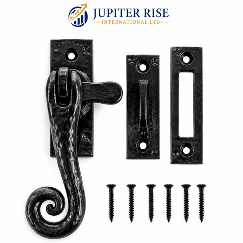 Black antique curly tail - antique,