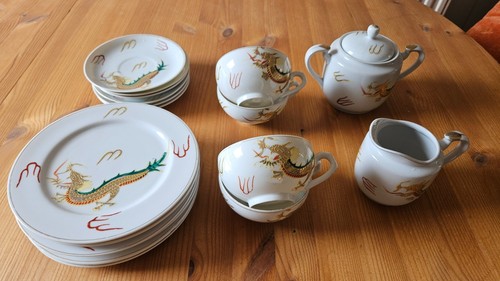 Japanese vintage tea set - vintage,