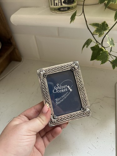 Silver scenes vintage pewter - scenes,