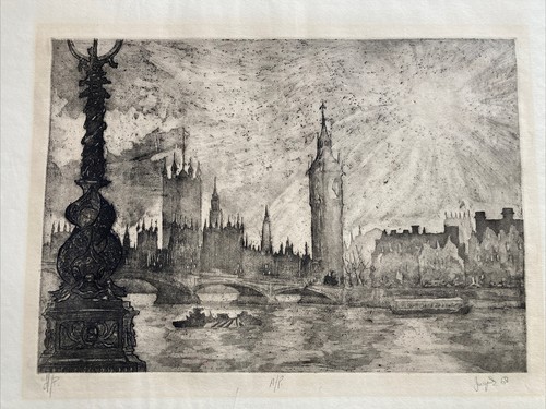 Vintage 1968 etching - 1968,