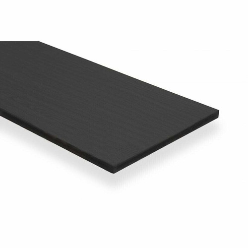 Black wooden shelf - black,