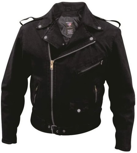 Men black denim - black, motorcycle