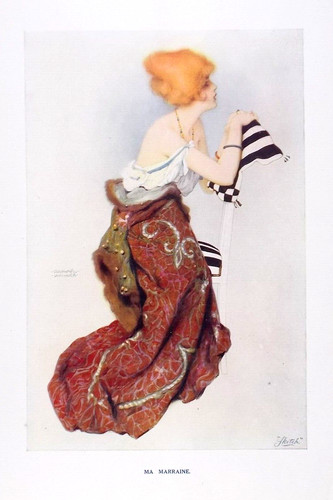 Old vintage print glamour pin - print,