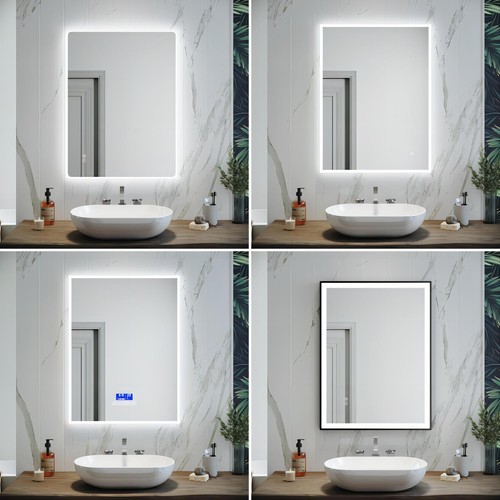 Led bathroom mirror - bathroom, with