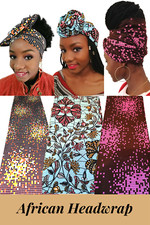 African Print Head tie, Head Wrap, Ankara Head Scarf, Turban 100