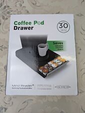 Mind Reader Coffee capsule storage drawer, can hold 30 K-Cups, 35 CBTL, Verismo,