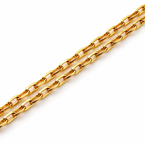 9ct gold box chain - chain,, 18in
