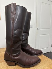 Boulet Mens 9.5 E Brown Tall Leather Cowboy Western Boots 9003 Grizzly Mountain