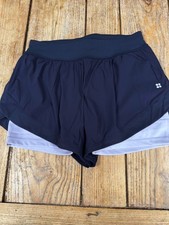 NEW!! Immaculate SWEATY BETTY Navy Blue "Tempo Run" SHORTS, Medium