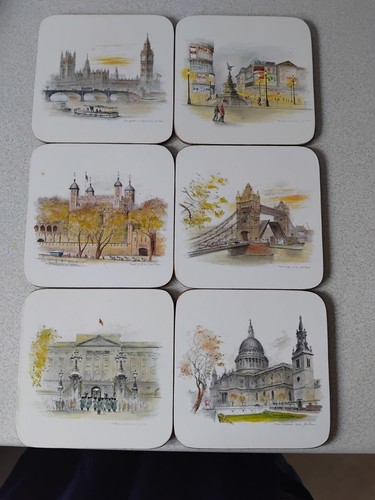 Vintage set coasters - 6,