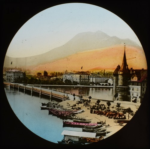 Magic lantern slide lucerne - magic,