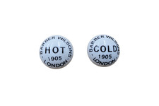 1 x Pair of Hot & Cold Ceramic