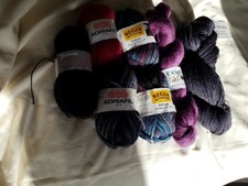 450g Assorted Sock Yarns Adriafil, Yarn Yard, Regia 75+% Wool