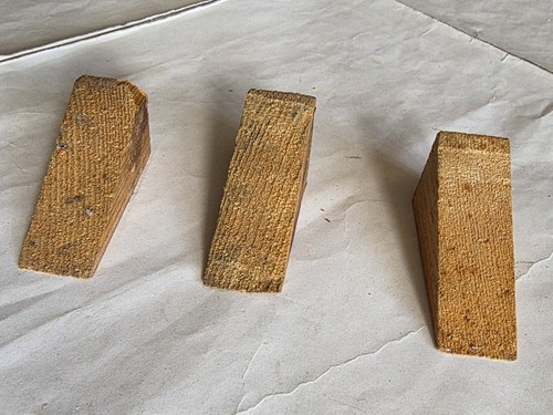 Wooden door wedge stoppers - 3, x