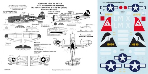 Superscale decals p - superscale, 1/48