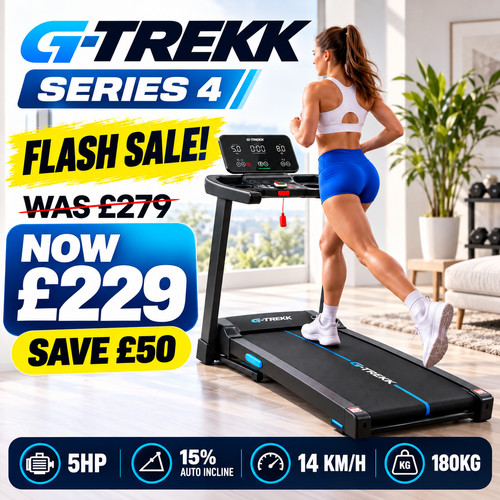 Trekk treadmill 5hp auto - 5hp, 15%
