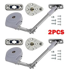 2Pc Lid Stay Slow Closing Toy Box Hinges Soft Close For Toy Boxes Storage Trunk