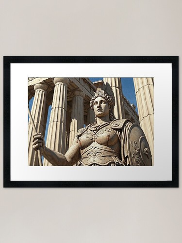 Athena framed art print - art,