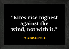 Winston Churchill Quote Framed