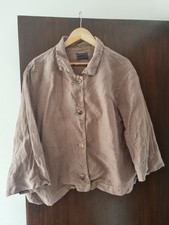 Oska 100% Linen coffee 3/4