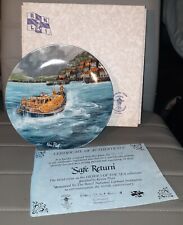RNLI Hereos of The Seas Series Plate 'Safe Return' Limited Edition VGC Boxed