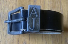 Armani Jeans Black Leather