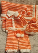 Handmade Crochet Baby Girl Set