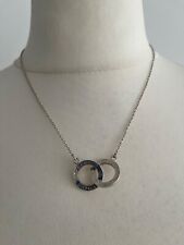 TIFFANY&Co 1837 Interlocking Circles Necklace Silver 925 18 Inch chain