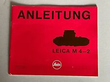 Leica M4-2 instructions /