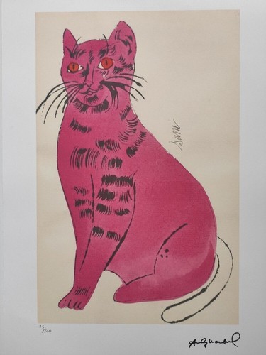 Andy warhol signed cat sam - cat,