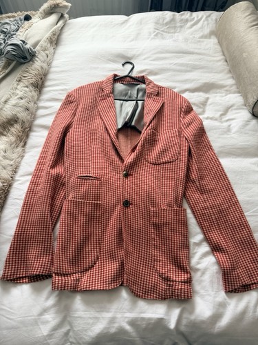 Zara men red tailored - zara,