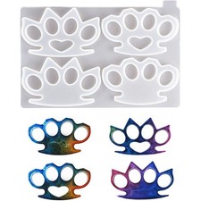2Pcs Brass Knuckles Resin Mold