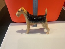 Beswick Airedale Terrier Model No962 Cast Iron Monarch Vintage Dog Ceramic 