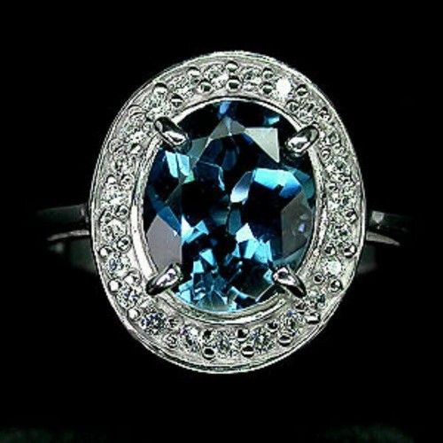 Silver ring london topaz - london,