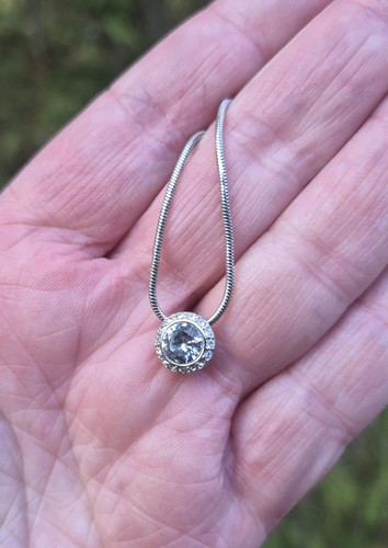 Swarovski halo crystal pendant - swarovski,