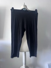 TU Black Cropped Leggings Size