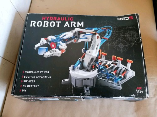 Red hydraulic robot arm - red,
