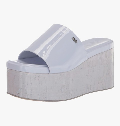 Dkny blue plataform sandals - dkny,