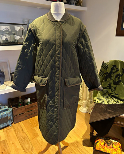 Noa womens - green, quilted