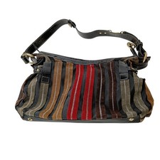 Gianni Conti Handbag Medium Black Multicolour Women's Shoulder Bag Preloved  