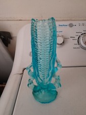 Vintage Blue Glass Corn Cob