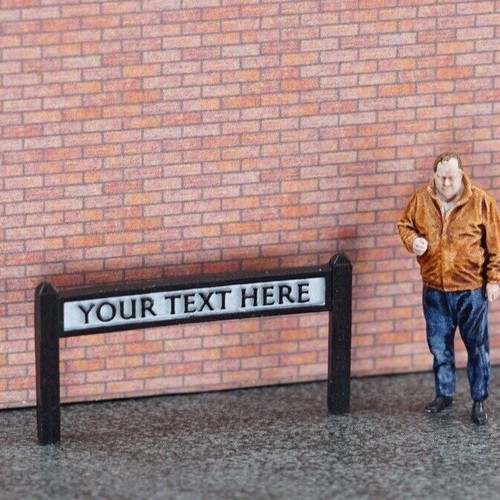 Model railway street - model,