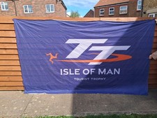 Isle of Man HUGE  TT  TOURIST TROPHY  2025  OUTDOOR FLAG/ BANNER  iom manx man
