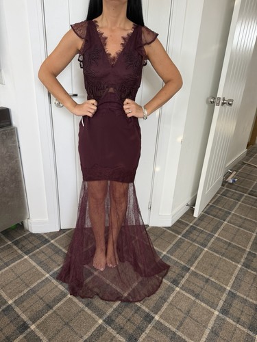 Lipsy size dress burgundy - size, 10